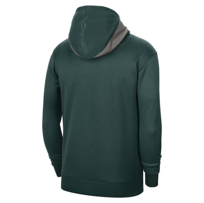 Shop Nike Green Michigan State Spartans Team Basketball Spotlight Performance Pullover Hoodie