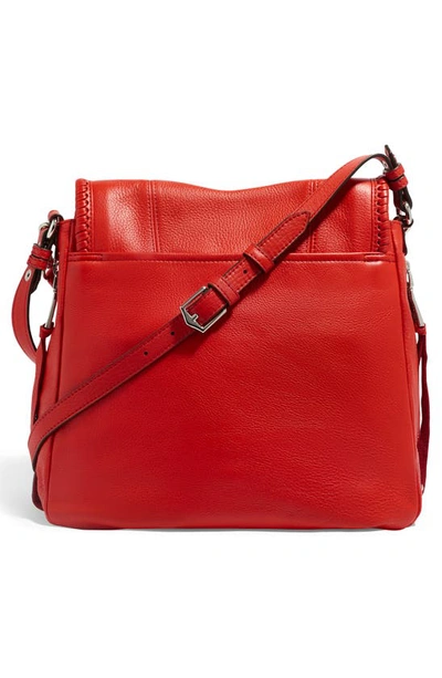 Shop Aimee Kestenberg All For Love Convertible Leather Shoulder Bag In Corvette Red
