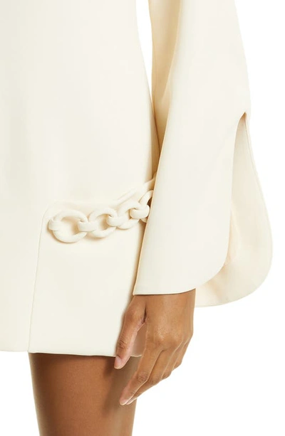 Shop Alexis Azize Long Sleeve Minidress In Cream