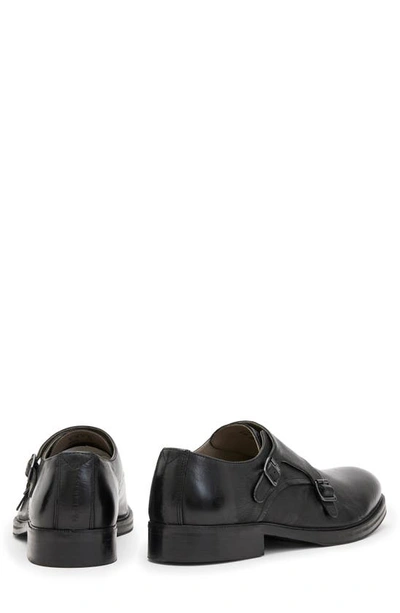 Shop Allsaints Dalton Double Monk Strap Shoe In Black
