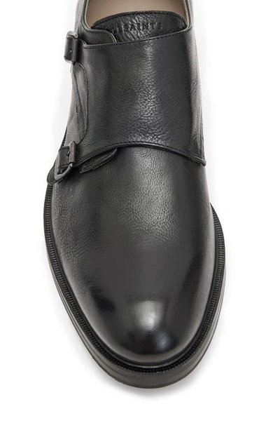 Shop Allsaints Dalton Double Monk Strap Shoe In Black
