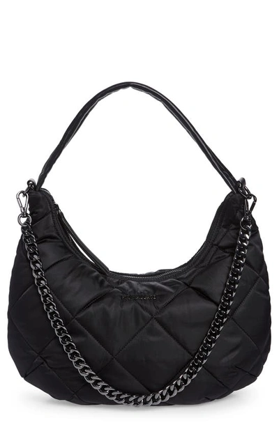 Shop Mz Wallace Bowery Quilted Shoulder Bag In Black