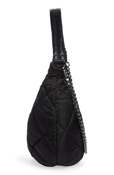 Mz Wallace Bowery Quilted Nylon Shoulder Bag In Black