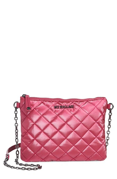 Shop Mz Wallace Ruby Quilted Crossbody Bag In Peony Pearl
