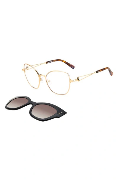 Shop Missoni 53mm Gradient Cat Eye Sunglasses In Rose Gold/ Brown Grad