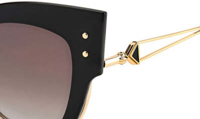 Shop Missoni 53mm Gradient Cat Eye Sunglasses In Rose Gold/ Brown Grad