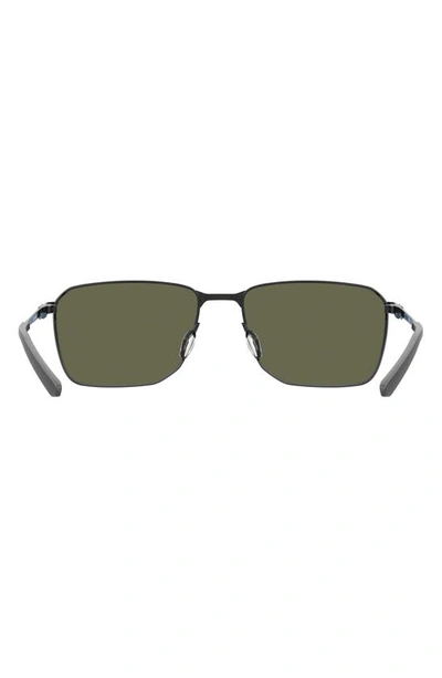 Under Armour Scepter 58mm Square Sunglasses In Black/ Blue Multilayer