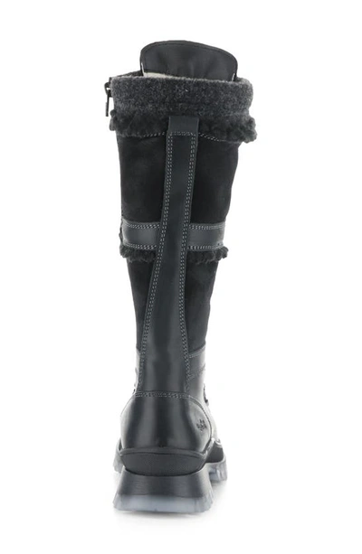 Shop Bos. & Co. Daws Waterproof Winter Boot In Black/ Grey Saddle/ Goatlan