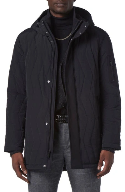 Shop Andrew Marc Foley Water Resistant Jacket In Black