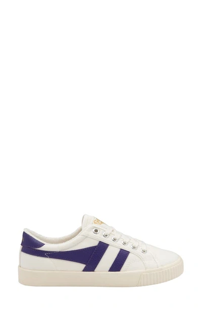 Shop Gola Tennis Mark Cox Sneaker In Offwhite/ Violet