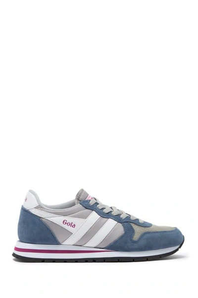 Shop Gola Daytona Sneaker In Lt Grey/ Baltic/ White