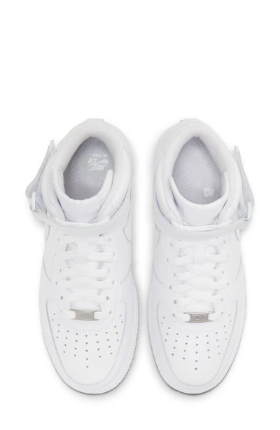 Shop Nike Air Force 1 '07 Mid Sneaker In White/ White/ White