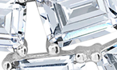 Shop Crislu Oppulent Drops Pendant Necklace In Platinum