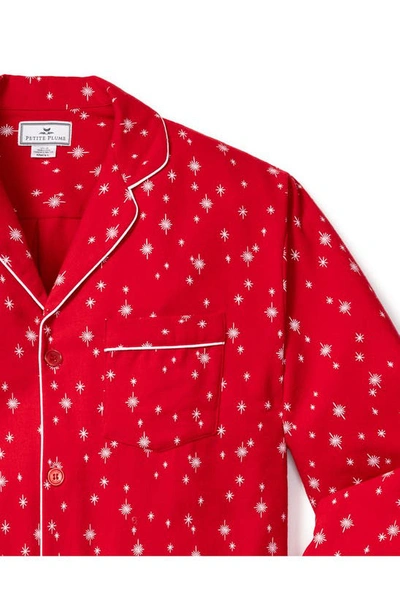 Shop Petite Plume Starry Night Cotton Pajamas In Red
