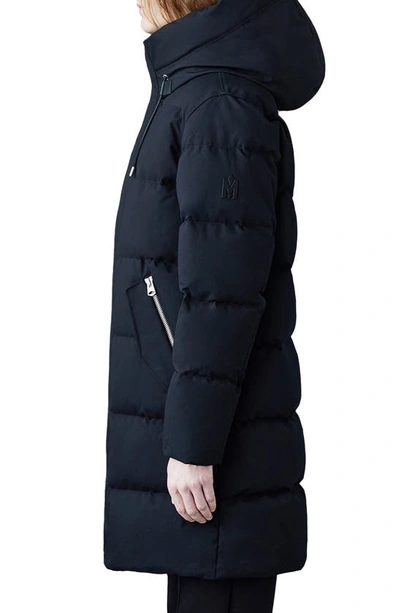 Shop Mackage Antoine Windproof & Water Resistant Down Coat With Removable Bib In Black