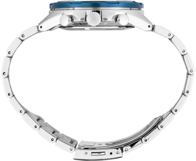 Pre-owned Seiko Essentials Ssb345 44mm Stainless Steel Men's Watch