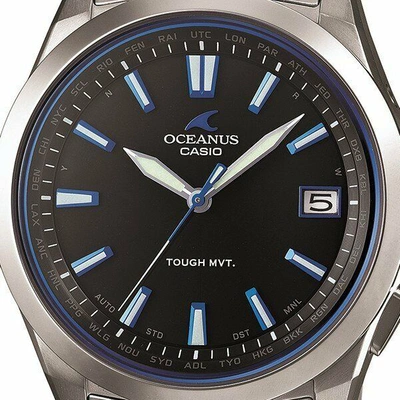 Pre-owned Casio Oceanus Ocw-s100-1ajf Premium Production Line Titanium Men's Watch 41.5mm