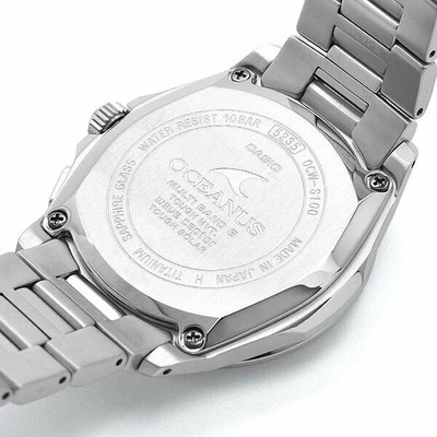 Pre-owned Casio Oceanus Ocw-s100-1ajf Premium Production Line Titanium Men's Watch 41.5mm