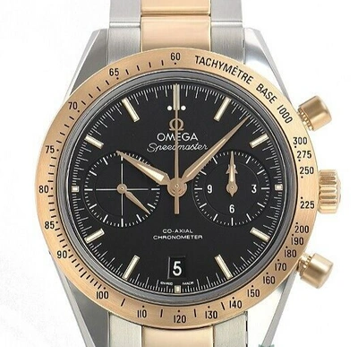 Pre-owned Omega Speedmaster '57 Co‑axial Chronometer Chronograph 41.5mm Red Gold Steel