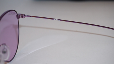 Pre-owned Balenciaga Sunglasses Aviator Purple Purple Bb0088sk 003 57 17 145