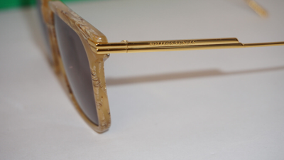 Pre-owned Bottega Veneta Sunglasses Beige Gold Brown Bv1006s 004 55 15 145