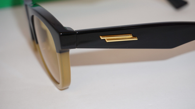 Pre-owned Bottega Veneta Sunglasses Black Yellow Bv1001s 007 52 21 145