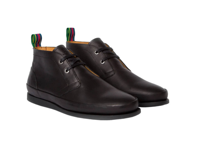 Pre owned Paul Smith Men s Cleon Leather Lace Up Soft Leather Comfy Winter Boots In Black ModeSens