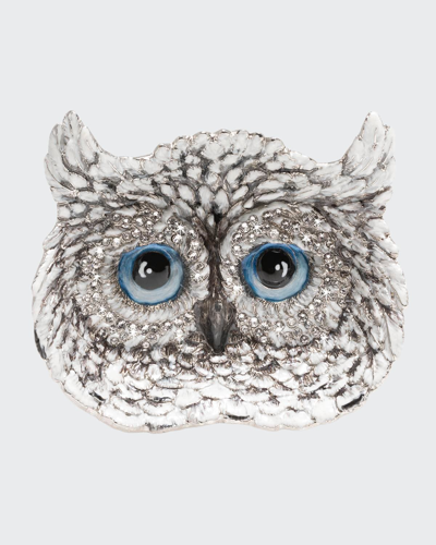 Shop Jay Strongwater Snow Owl Trinket Tray
