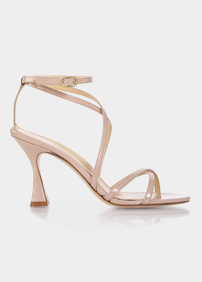 Shop Marion Parke Lottie Leather Strappy Sandals In Dune
