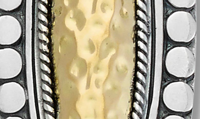 Samuel B. 18k Gold & Sterling Silver Hammered Pendant In Silver And Gold
