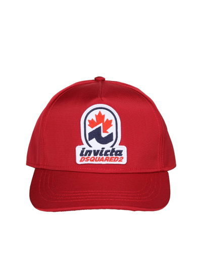 Shop Dsquared2 Invicta Hat In Nylon In Red