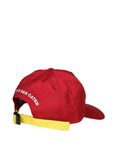 Shop Dsquared2 Invicta Hat In Nylon In Red