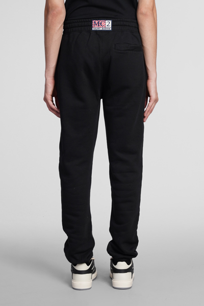 Shop Mc2 Saint Barth Pants In Black Cotton