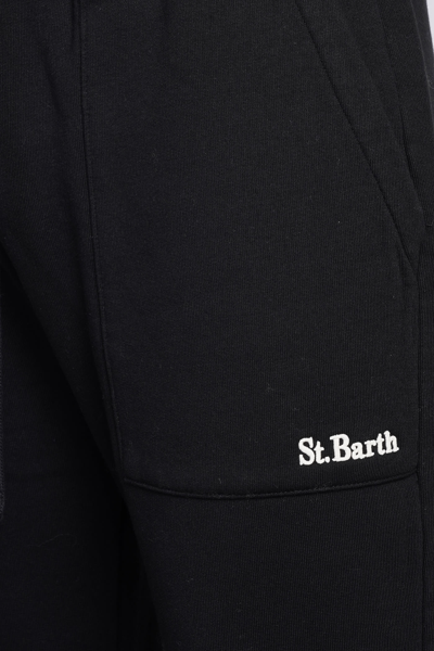 Shop Mc2 Saint Barth Pants In Black Cotton