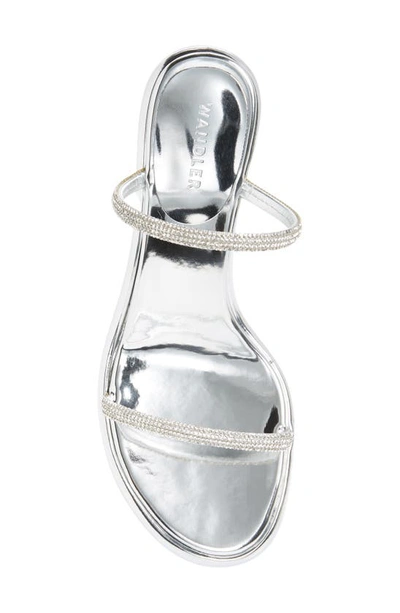 Shop Wandler June Crystal Embellished Slide Sandal In Silver