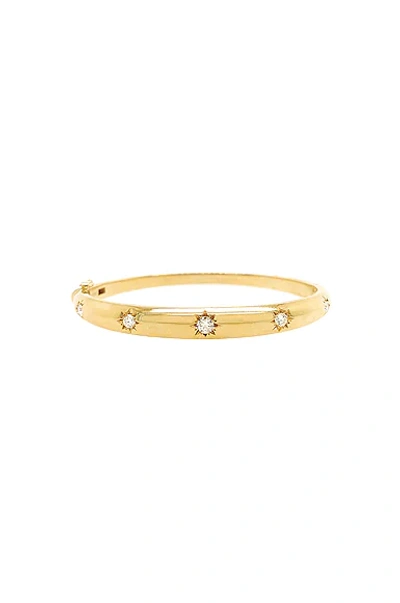 Shop Logan Hollowell Star Set Rounded Diamond Bracelet In Gold