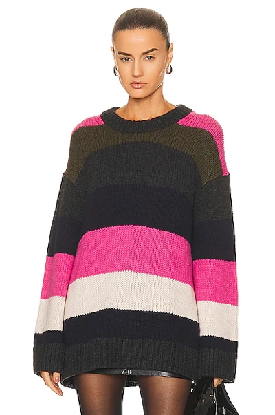 Shop Khaite Jade Sweater In Multicolor Stripe