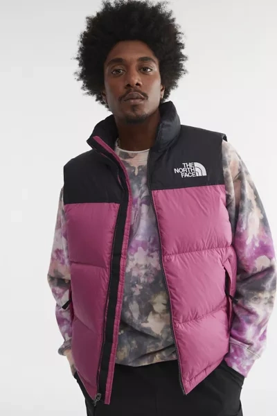 The North Face Retro Nuptse Puffer Vest In Red Violet | ModeSens