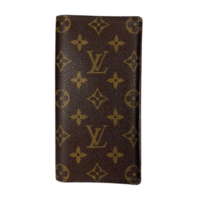 Pre-owned Louis Vuitton Monogram Long Wallet In Brown
