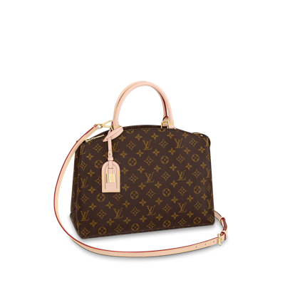 Pre-owned Louis Vuitton Grand Palace Bag In Brown
