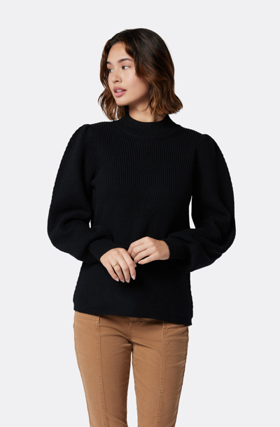 Shop Joie Tandou Mockneck Wool Sweater In Black