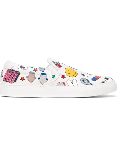 Anya Hindmarch All Over Stickers Sneakers In White