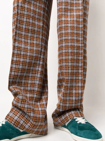 Shop Wales Bonner Harmonic Wide-leg Trousers In Brown