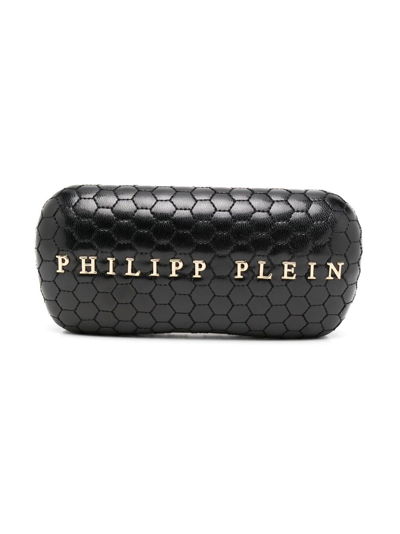 Philipp Plein Eyewear Tortoiseshell-effect Tinted Sunglasses In Braun