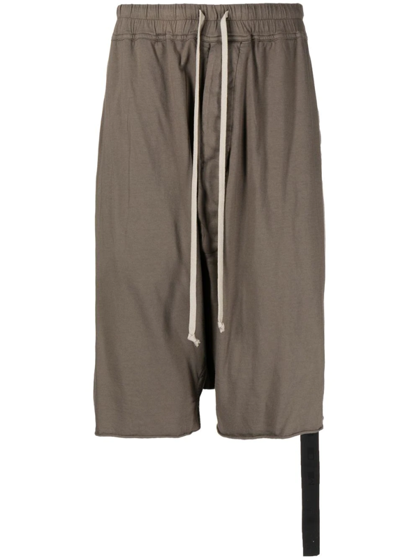 Rick Owens DRKSHDW below-knee drawstring shorts - Brown