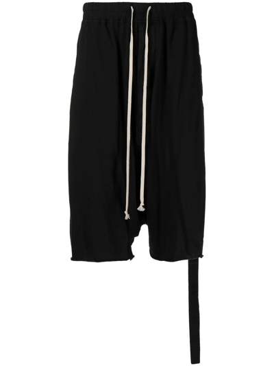 Shop Rick Owens Drkshdw Cotton Drawstring Shorts In Black