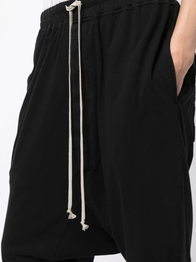 Shop Rick Owens Drkshdw Cotton Drawstring Shorts In Black