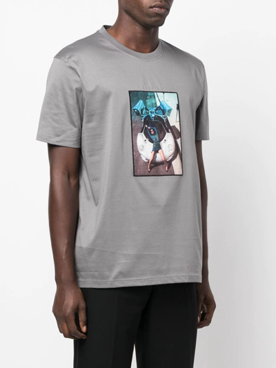 Shop Limitato Graphic-print Short-sleeved T-shirt In Grey