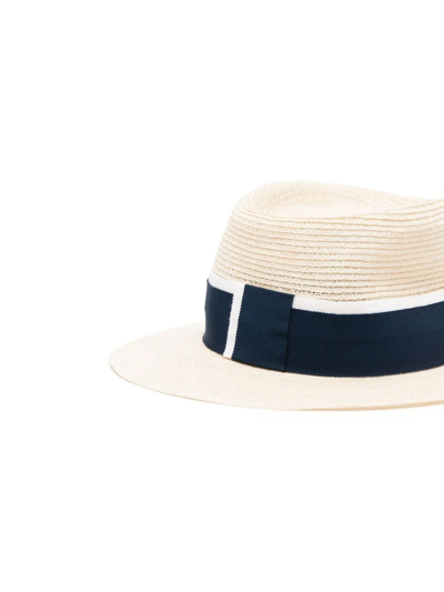 Shop Maison Michel Andre Straw Hat In Neutrals