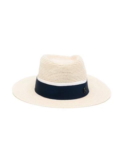 Shop Maison Michel Andre Straw Hat In Neutrals